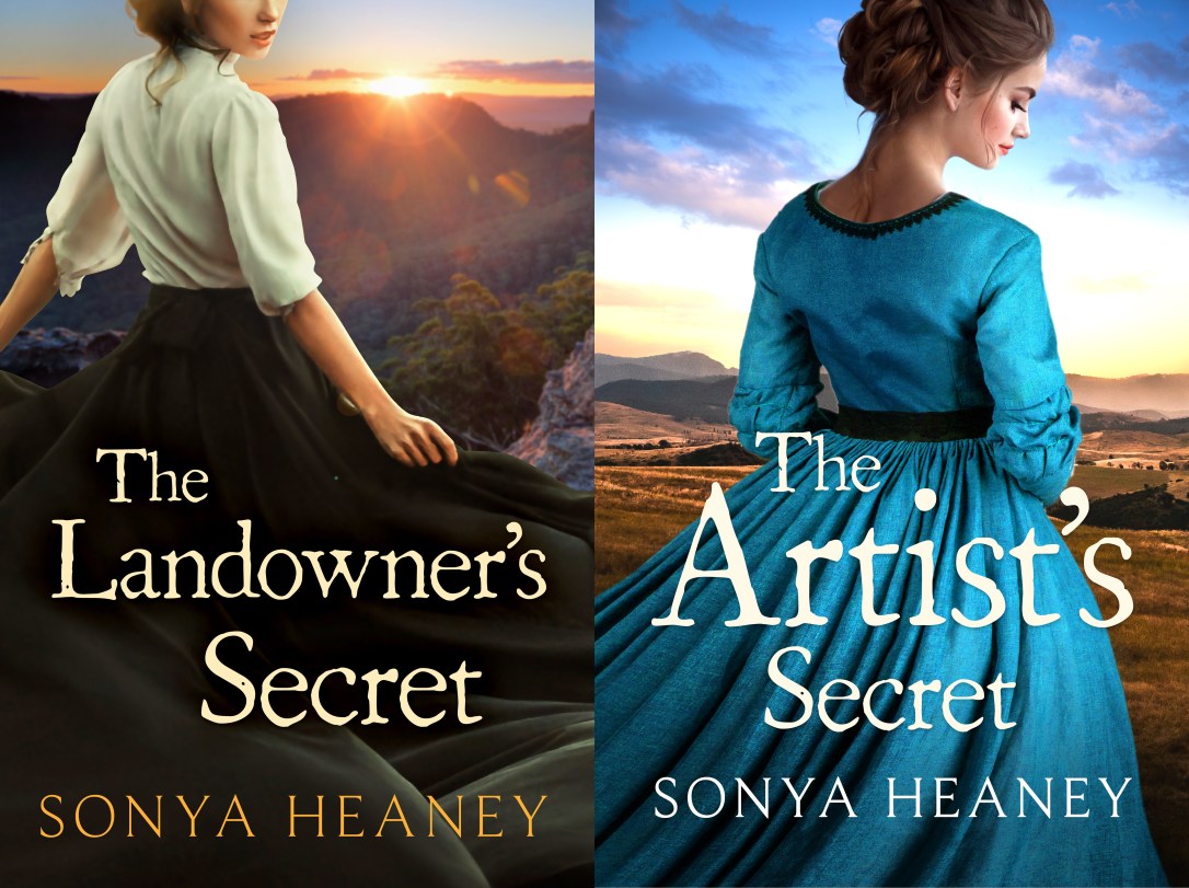 The Landowner's Secret and The Artist's Secret by Sonya Heaney Brindabella Secrets Series Covers